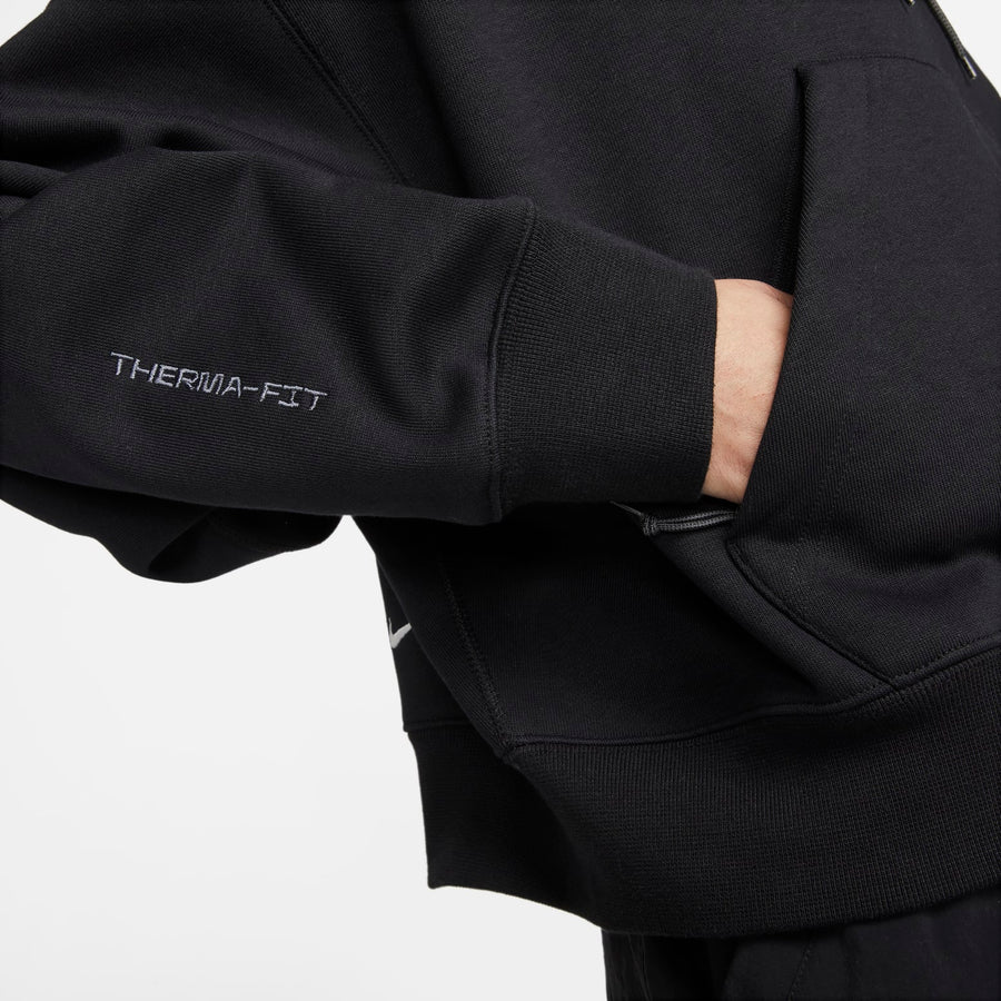 Худи Nike ACG Therma-FIT Tuff Knit Fleece Hoodie 'Black', черный — фото 4