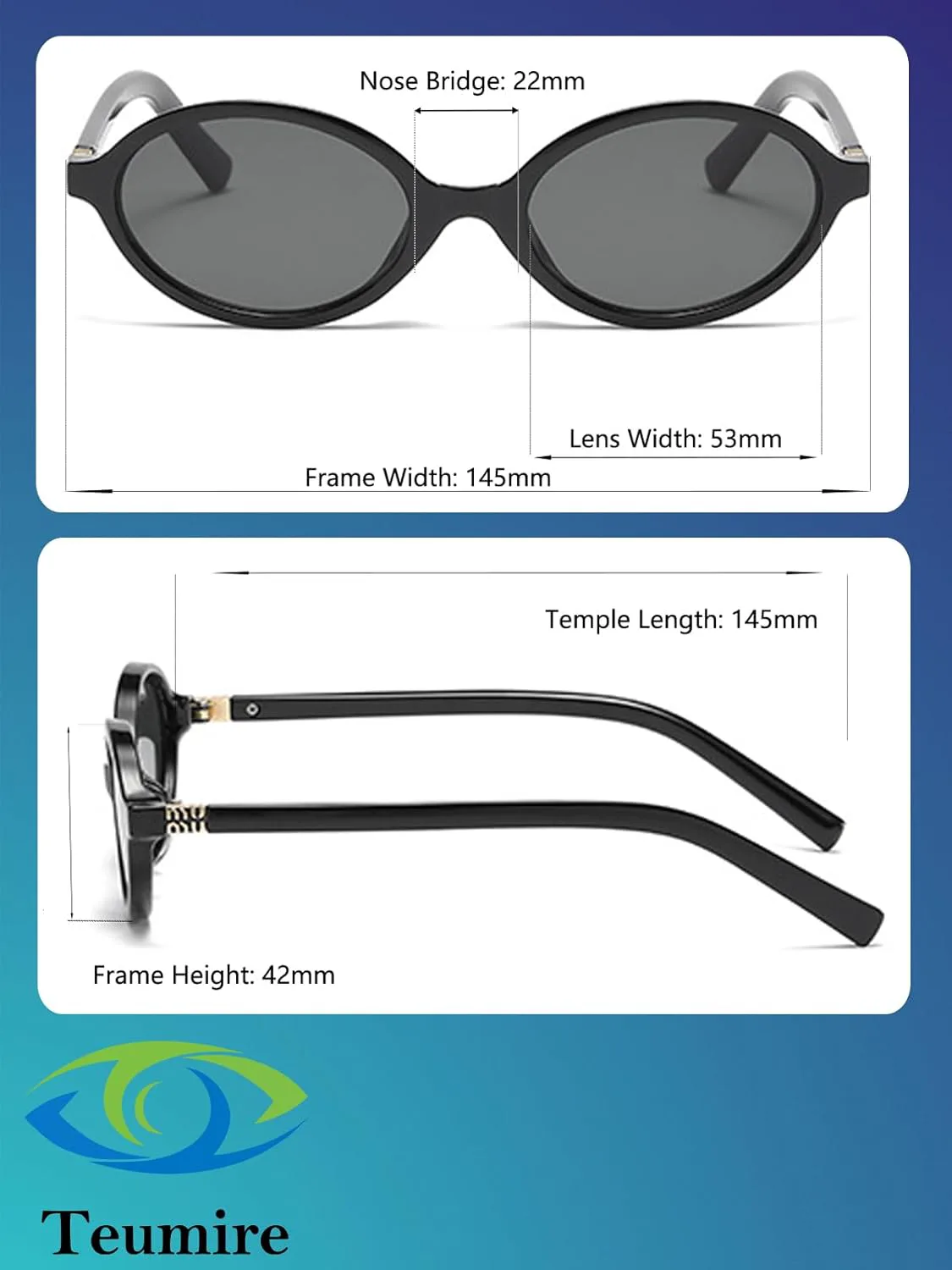 

Ретро овальные солнцезащитные очки для женщин и мужчин, винтажные солнцезащитные очки 90-х, модные дизайнерские солнцезащитные очки Teumire, A07 Black/Yellow
