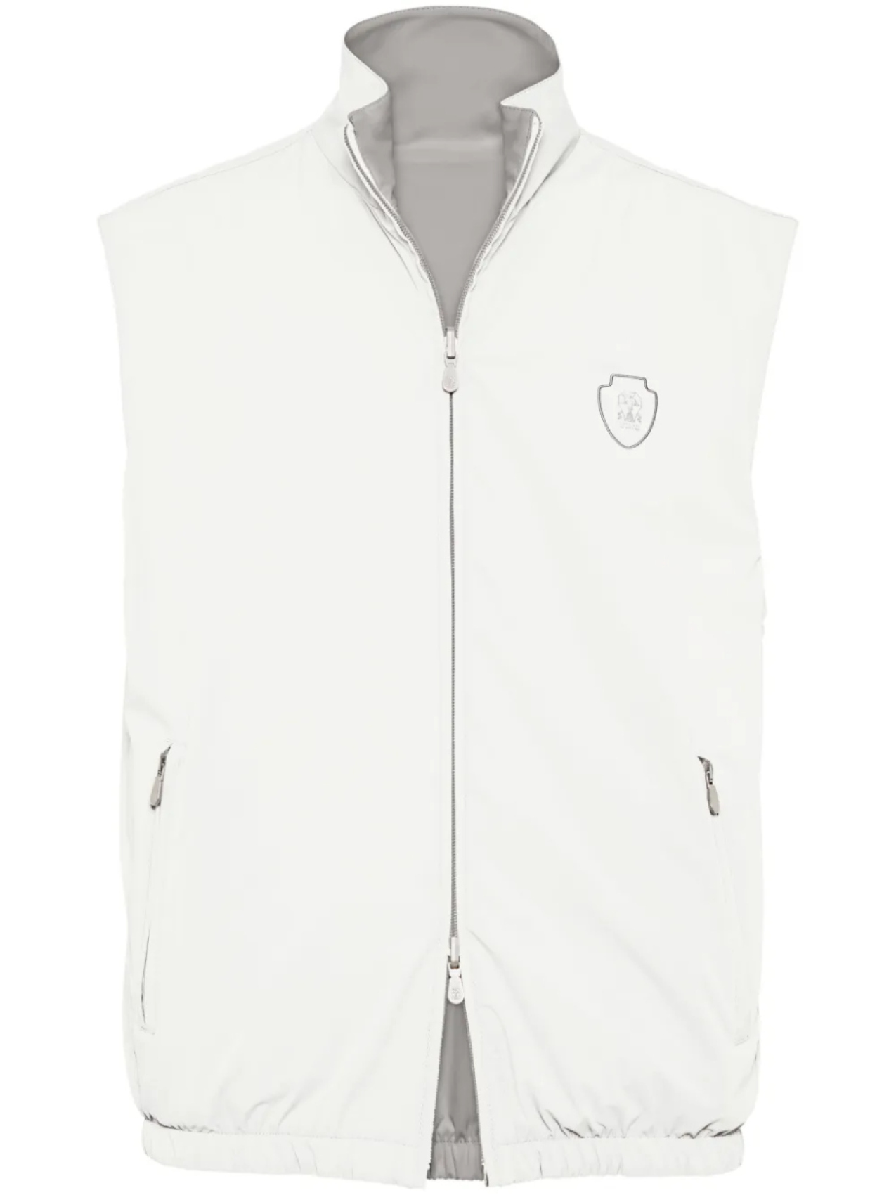 

Двусторонний жилет Brunello Cucinelli, белый