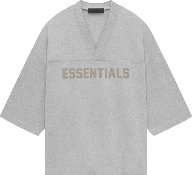 

Футболка Fear of God Essentials Heavy Jersey Football 'Light Heather Grey', серый