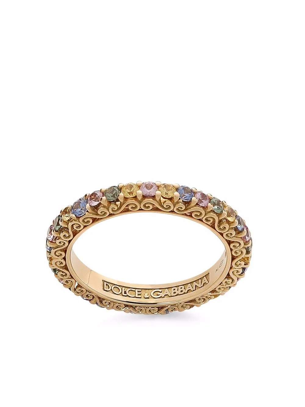 

Кольцо Heritage из желтого золота с сапфирами DOLCE & GABBANA, золотой
