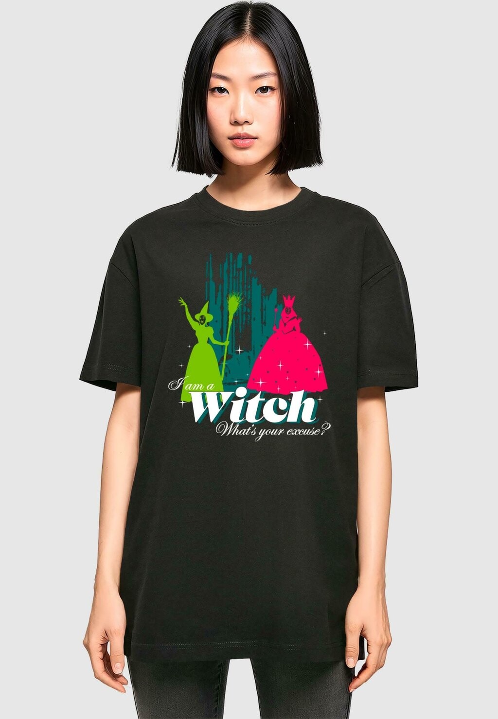 

Футболка с принтом THE WIZARD OF OZ WITCH BOYFRIEND TEE ABSOLUTE CULT, черный