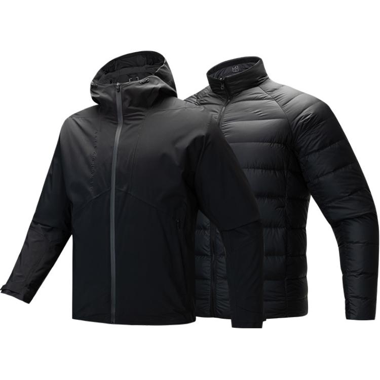 

ANTA Тренировочная ветровка мужская базовая черная, Basic Black