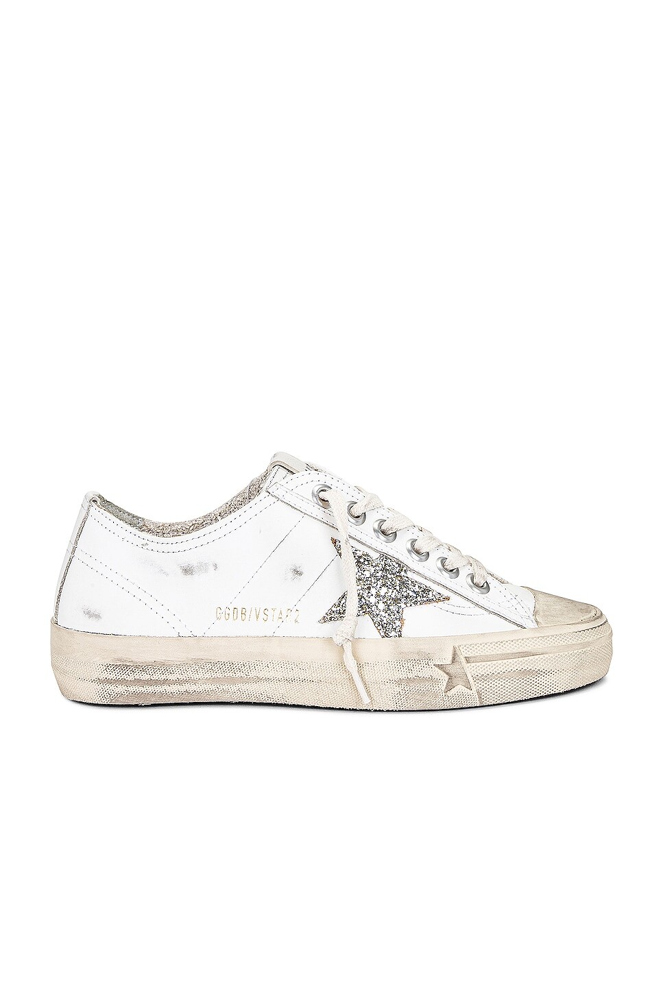 

Кроссовки Golden Goose V-Star 2, цвет White & Platinum