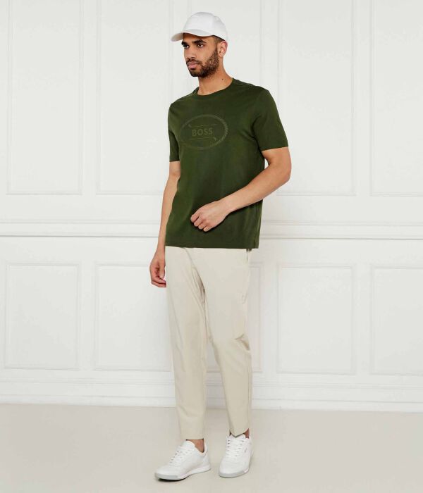 Логотип футболки наследие Regular fit Boss Green, серый — фото 2