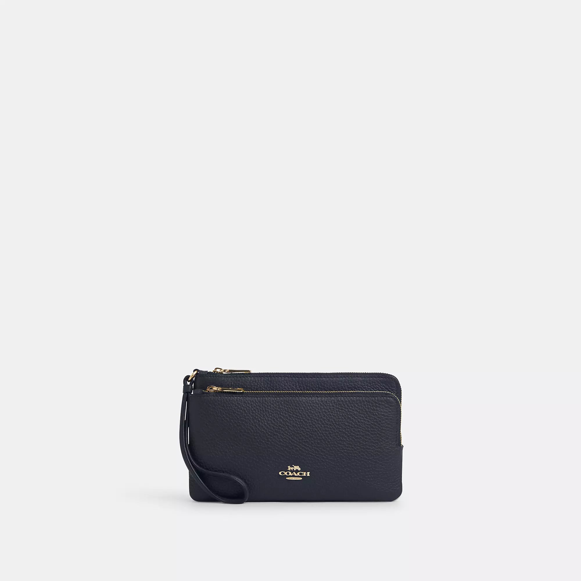 

Кошелек Coach Outlet с двойной молнией, цвет Gold/Midnight