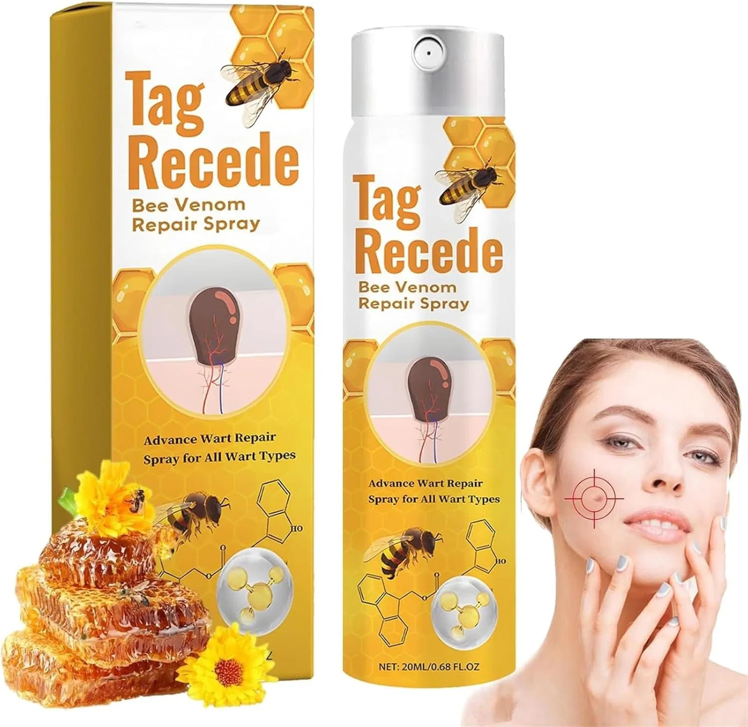Спрей с пчелиным ядом Tag Recede Generic, Tag Recede Bee Venom Spray