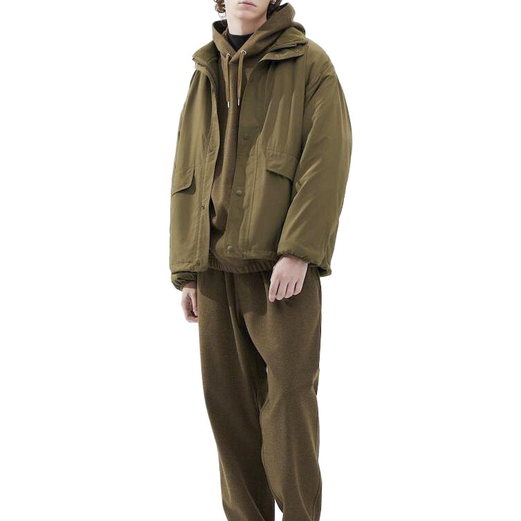 Двусторонняя куртка UNIQLO U, 56 оливковый — фото 3