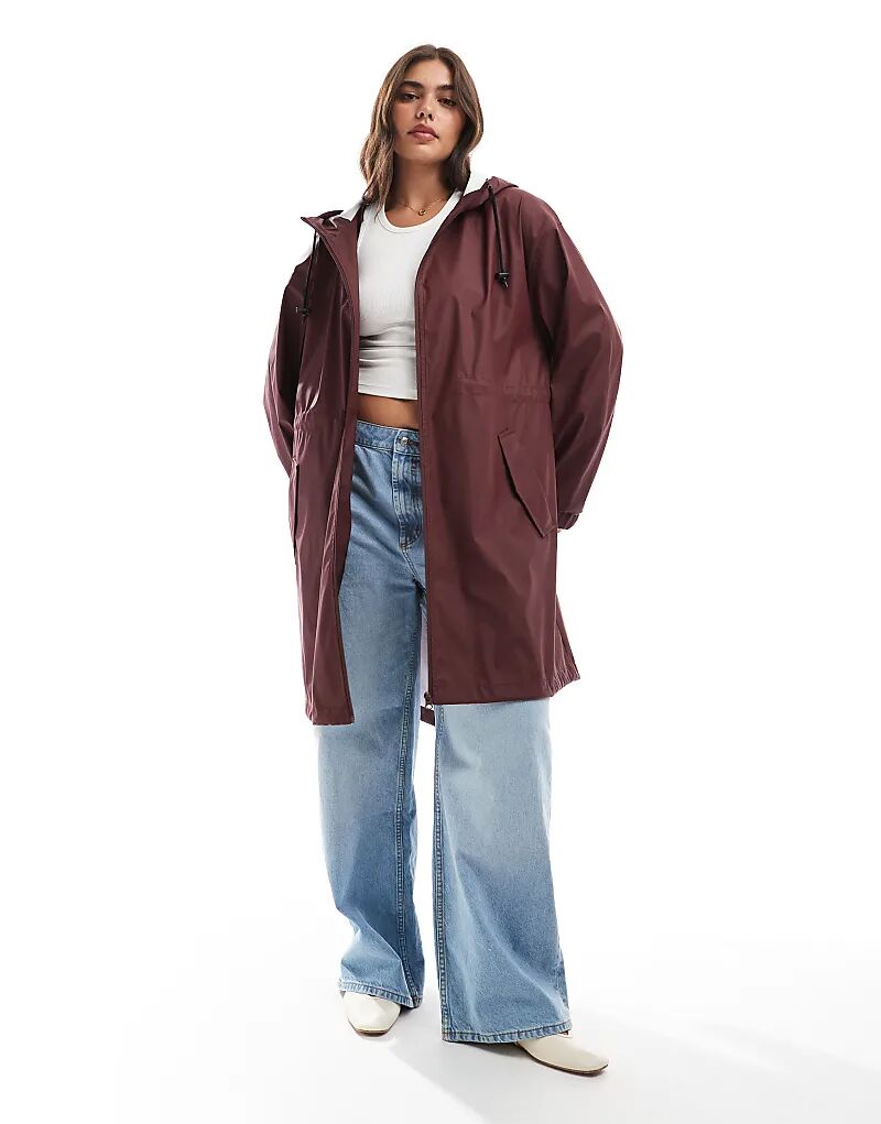 

Прорезиненная парка-дождевик ASOS DESIGN Curve с контрастными деталями бордового цвета Asos Curve, Красный, Прорезиненная парка-дождевик ASOS DESIGN Curve с контрастными деталями бордового цвета Asos Curve