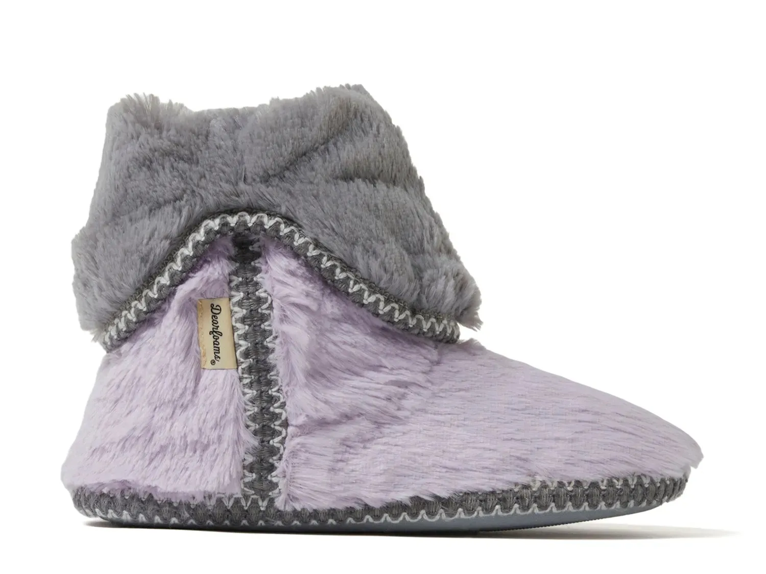Тапочки-ботинки Dearfoams Beth Bootie Slipper — женские, цвет глициния фиолетовый — фото 4
