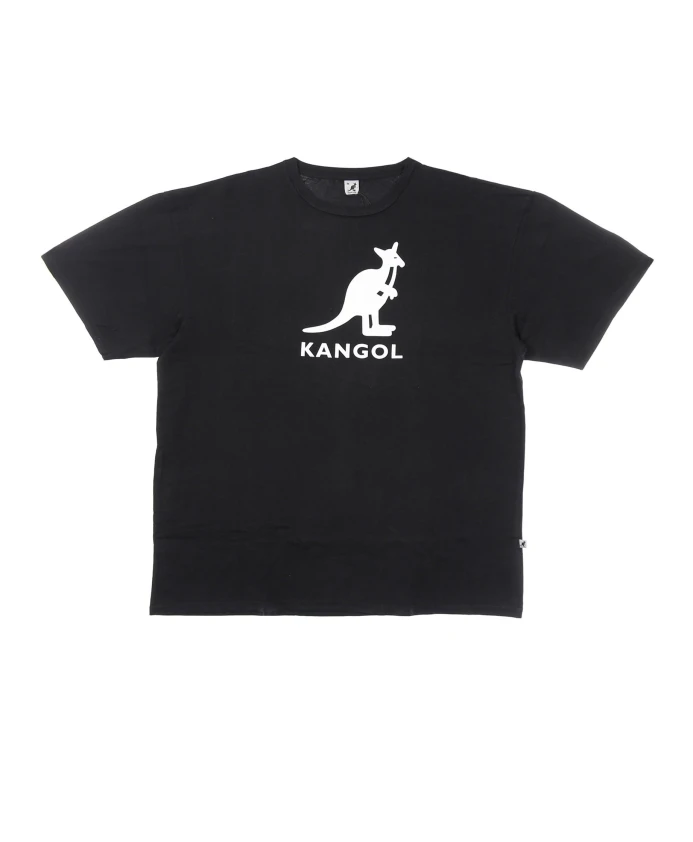 

Мужская футболка с круглым вырезом, черная/бежевая Kangol, черный