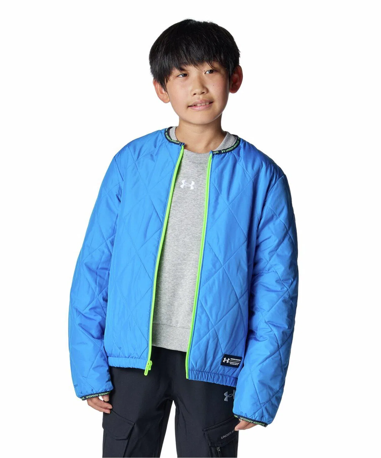 Куртка пуховая UA Quilted Puffer для детей, синяя