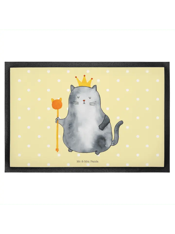 

Коврик Mr & Mrs Panda Katze König ohne Spruch, пастельно-желтый