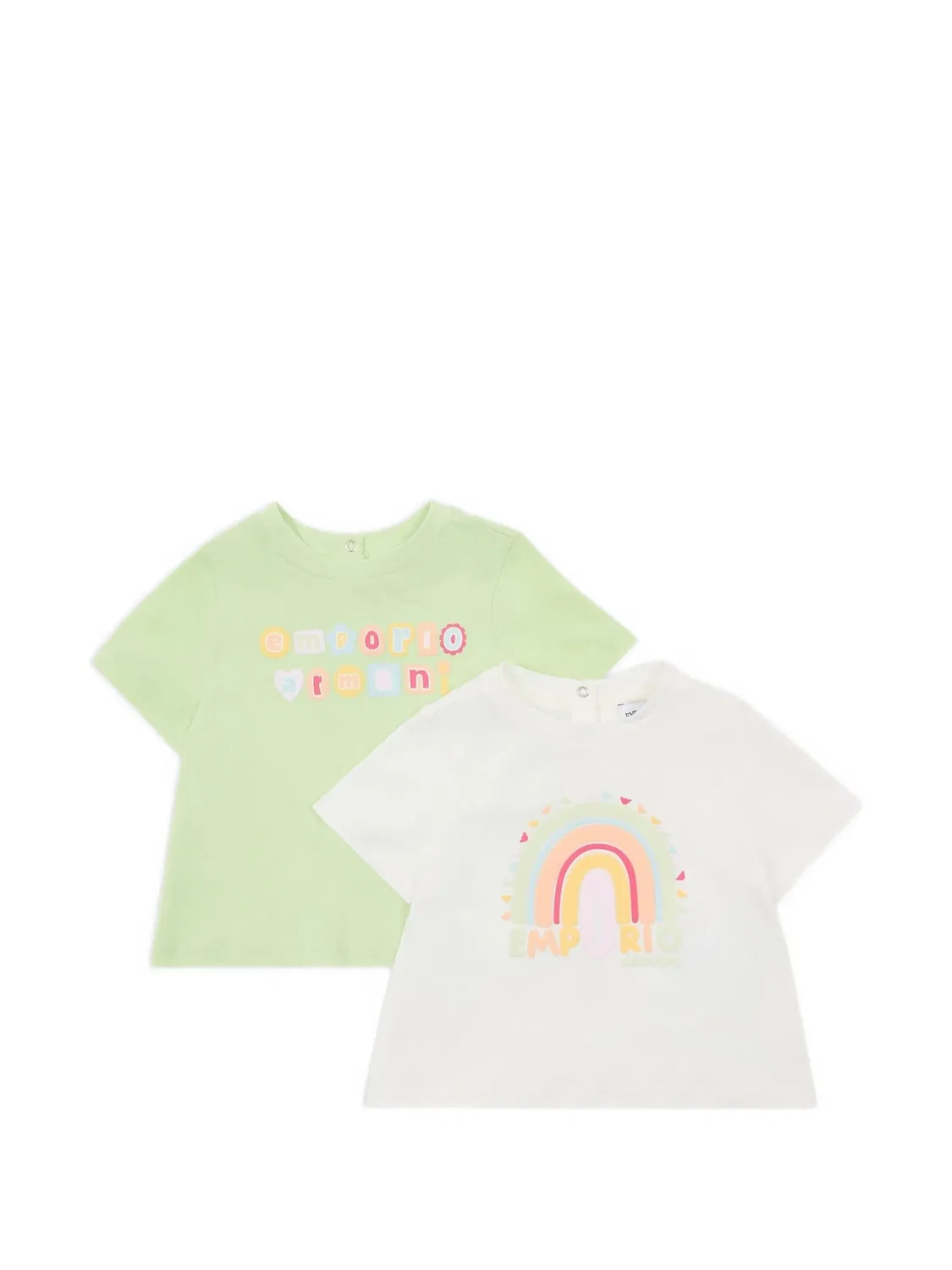 Комплект из двух футболок с графичным принтом Emporio Arмужскi Kids