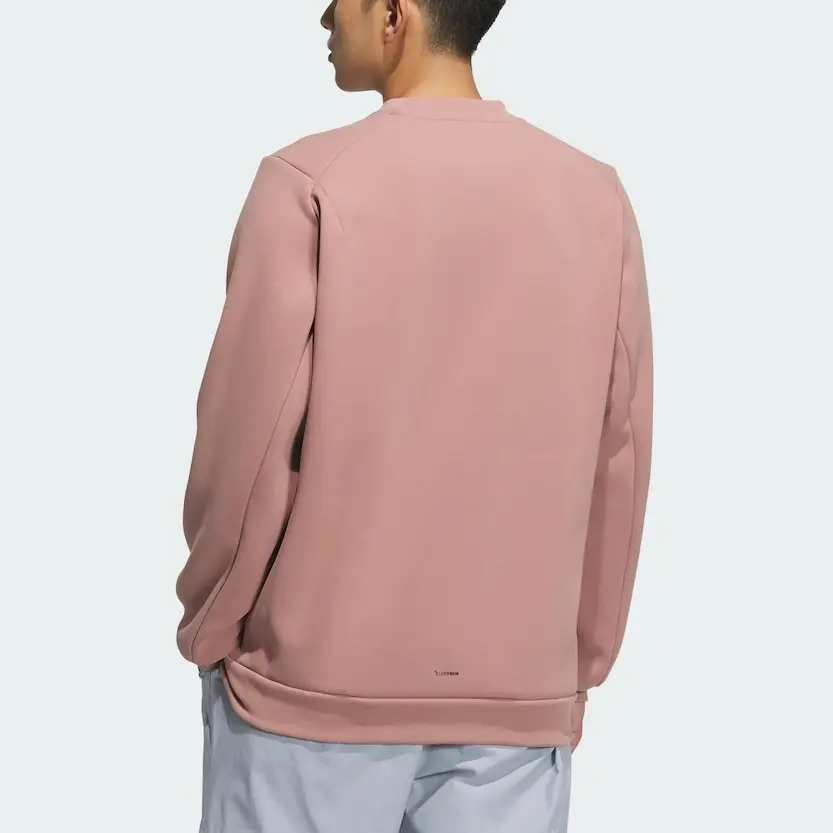 Adidas Толстовка ClimaWarm Warm Crew розовая мужская — фото 4
