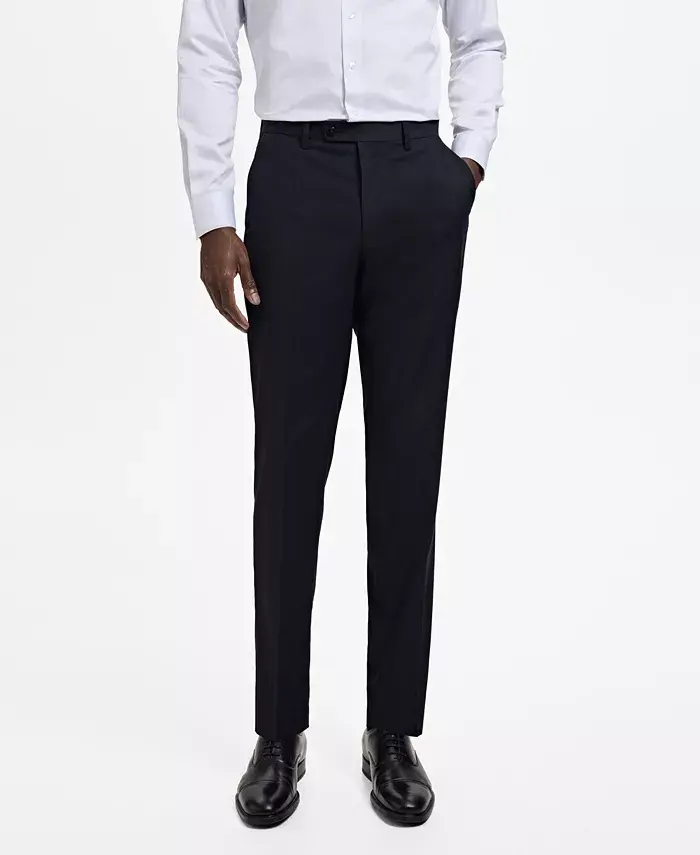 

Мужские брюки Milan Slim-Fit Mango, загар/бежевый