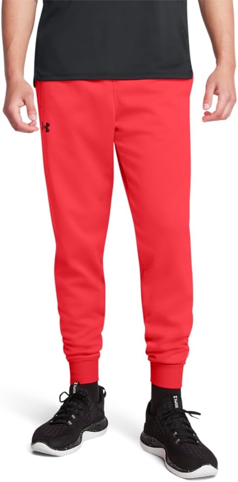 

Мужские флисовые спортивные брюки Under Armour, (713) Racer Red/Black