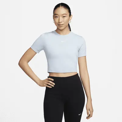 

Футболка Nike Sportswear Essential, цвет Light Armory Blue/White