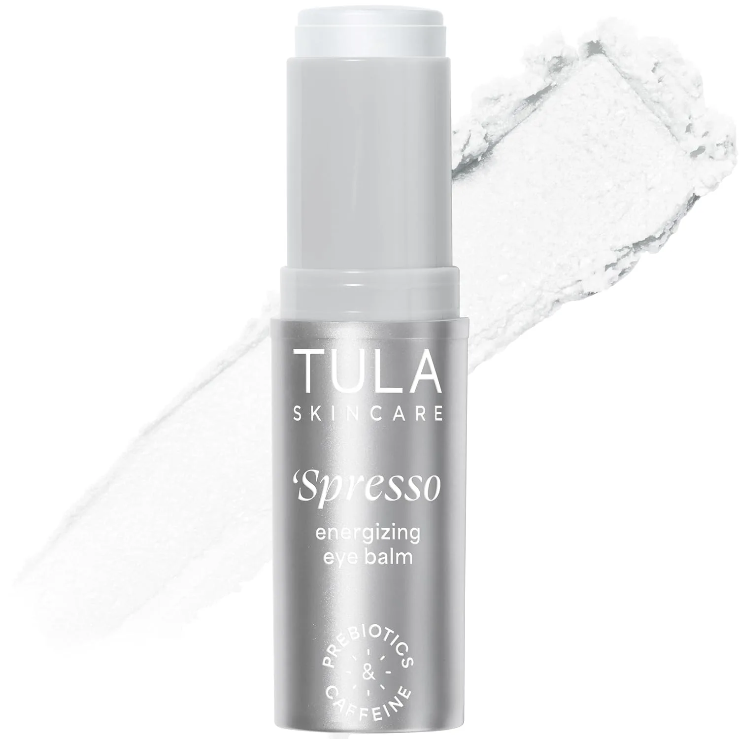 TULA Skin Care Spresso бальзам для кожи вокруг глаз с кофеином, увлажняющий, против темных кругов, 10 г, Iced - Pearlescent Glow
