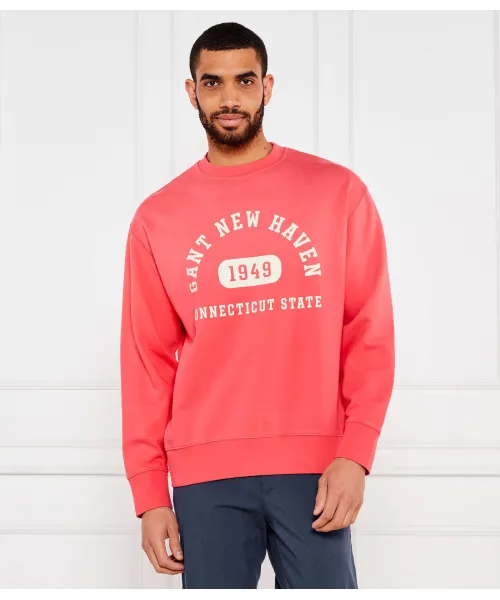 

Графическая толстовка Relaxed fit Gant, розовый