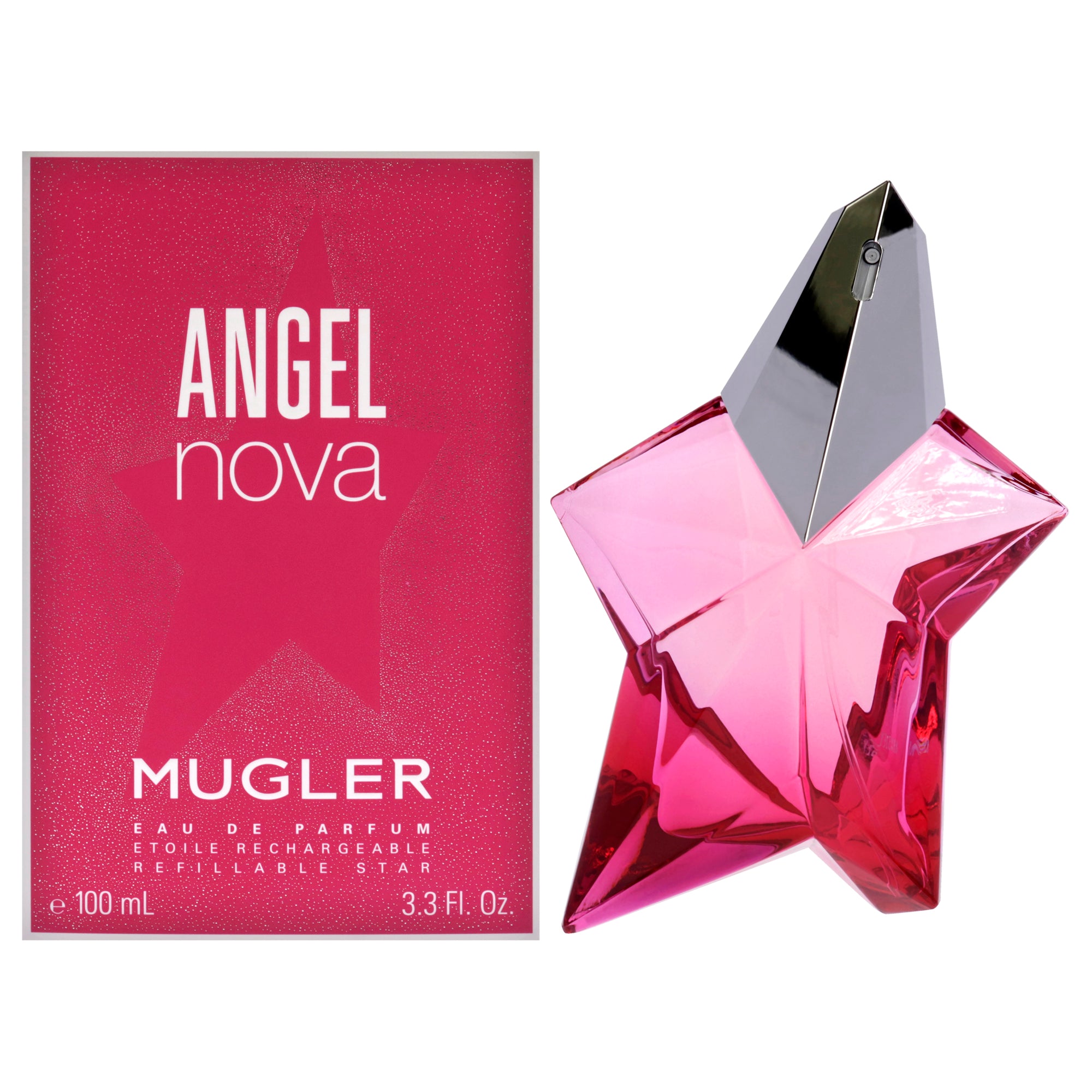 

Angel Nova от Thierry Mugler для женщин - парфюмерная вода в спрее объемом 3,4 унции (многоразовый заправочный блок), 3,4 унции
