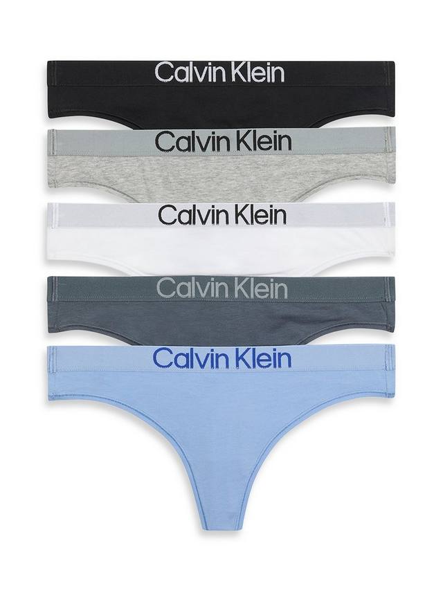 

Максимально хлопковый стринг Calvin Klein, Pack of 5, Heather/Multi