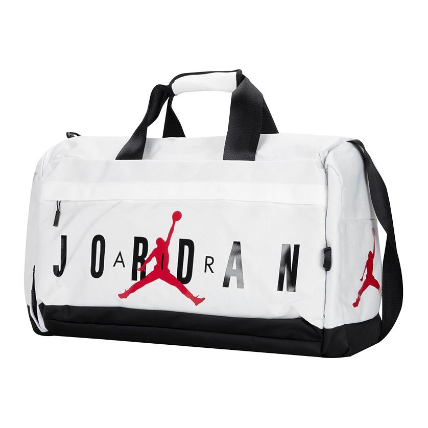 

Полиэстеровая дорожная сумка для спортзала большая унисекс белая Jordan