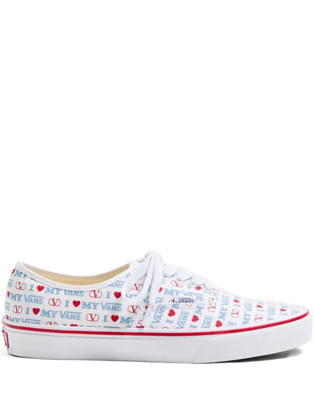 

Кроссовки с принтом Love из коллаборации с Vans Valentino Garavani, белый