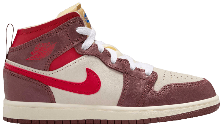 

Кроссовки Air Jordan 1 Mid SE PS 'Breakfast', коричневый