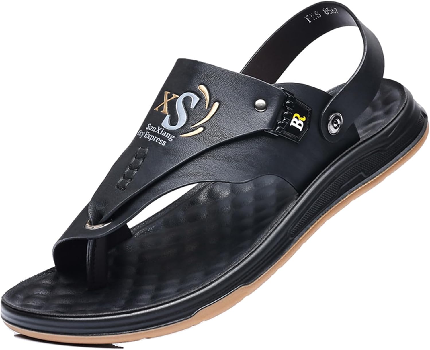 

Летние мягкие сандалии WCXTY для мужчин при плантарном фасциите, стильные тапочки-корректоры большого пальца с поддержкой свода, пляжные шлепанцы при вальгусной деформации, черный