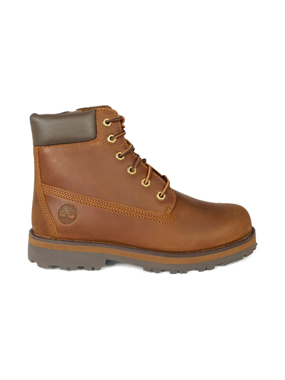 Ботинки Courma на молнии со шнуровкой Timberland Kids, коричневый — фото 2