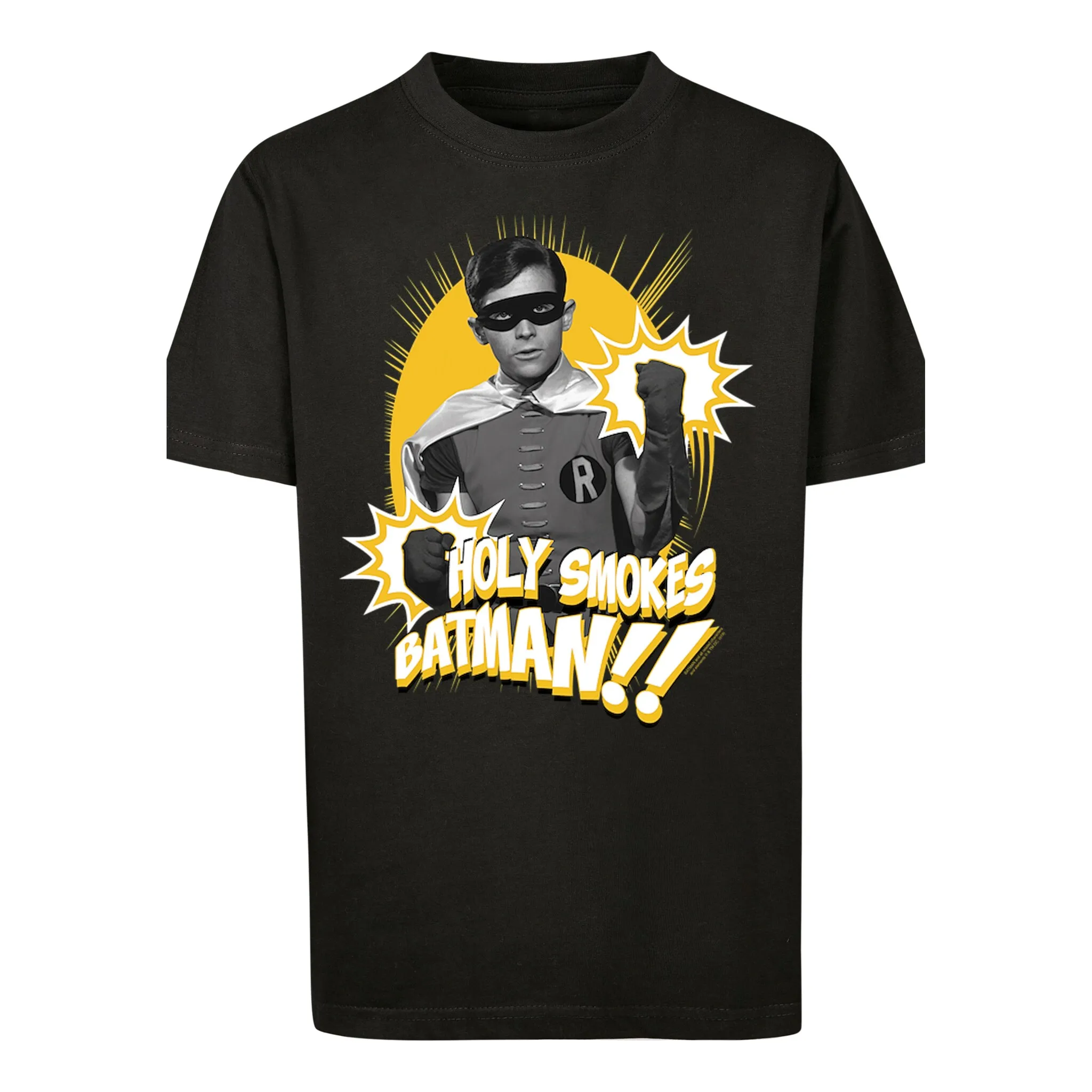

Футболка F4NT4STIC «DC Comics Batman TV Series Robin Holy Smokes», унисекс для детей, товары премиум-класса, для мальчиков, для девочек, с принтом, черный