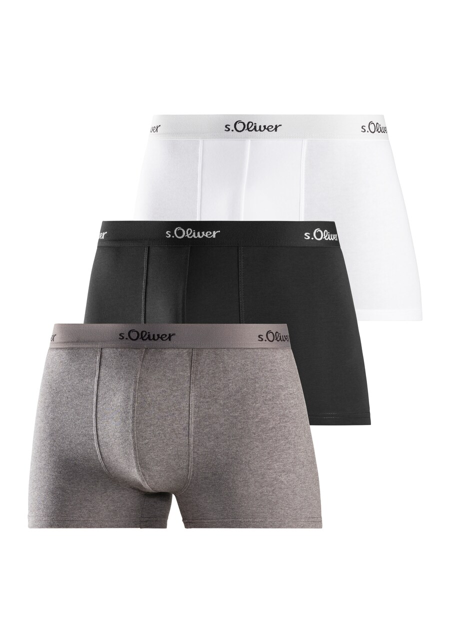

Боксерские шорты s.Oliver, цвет mottled grey/Black/White