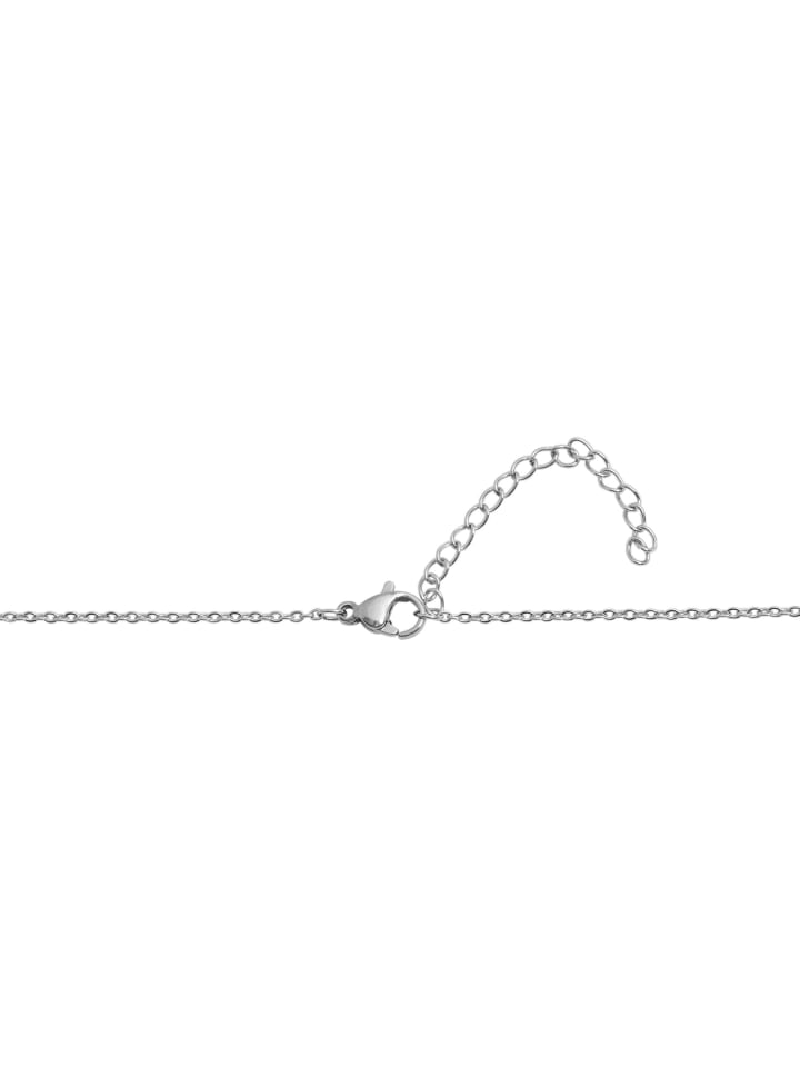 

Adeliás Женское колье - цепочка-якорь из нержавеющей стали, 43 см, серебро