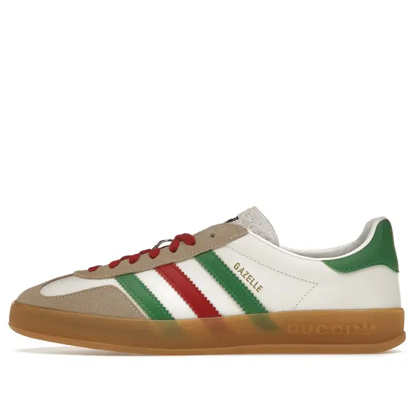 

Кроссовки adidas x gazelle 'white green red' Gucci, белый
