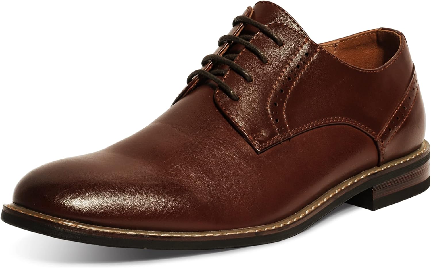 

Мужские классические туфли Mofri с закрытым носком Оксфорд, комфортные, темно-коричневый