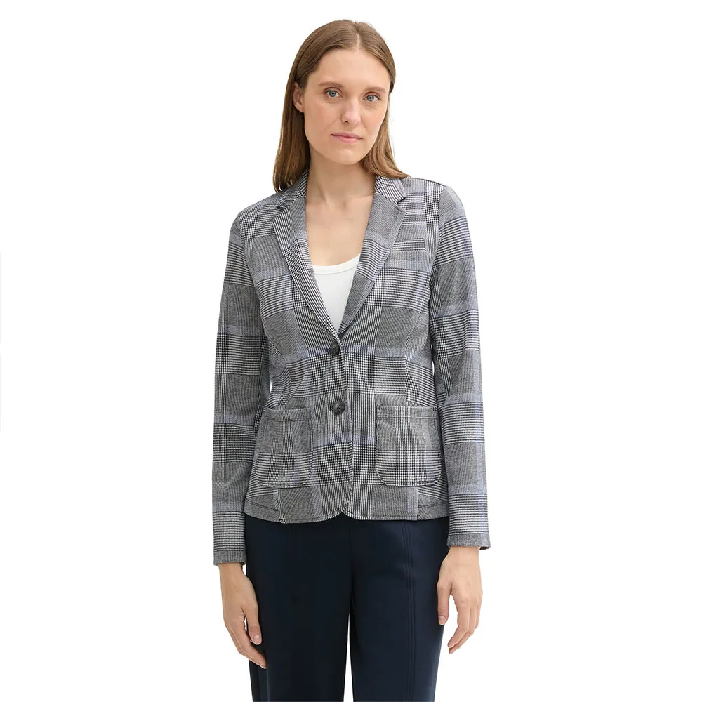 

Блейзер Tom Tailor Easy Check, серый