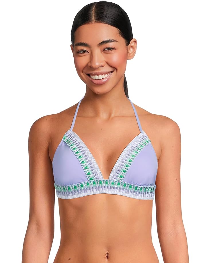 

Пляжный топ BECCA Fiesta Avery Halter Top, цвет Bellflower