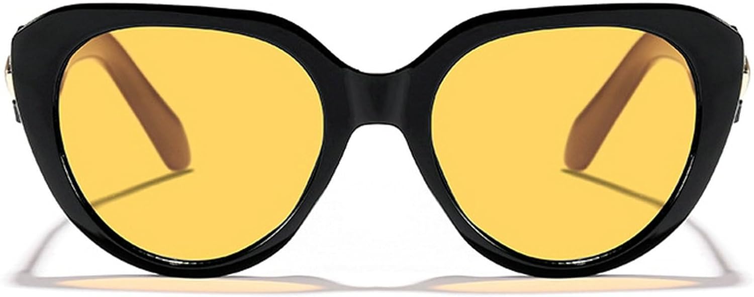 

Модные солнцезащитные очки «кошачий глаз» большого размера для женщин, черные и коричневые оттенки, защита от УФ-излучения UV400, ретро-градиентные солнцезащитные очки для мужчин, оправа в виде бриллиантов mincl, C3