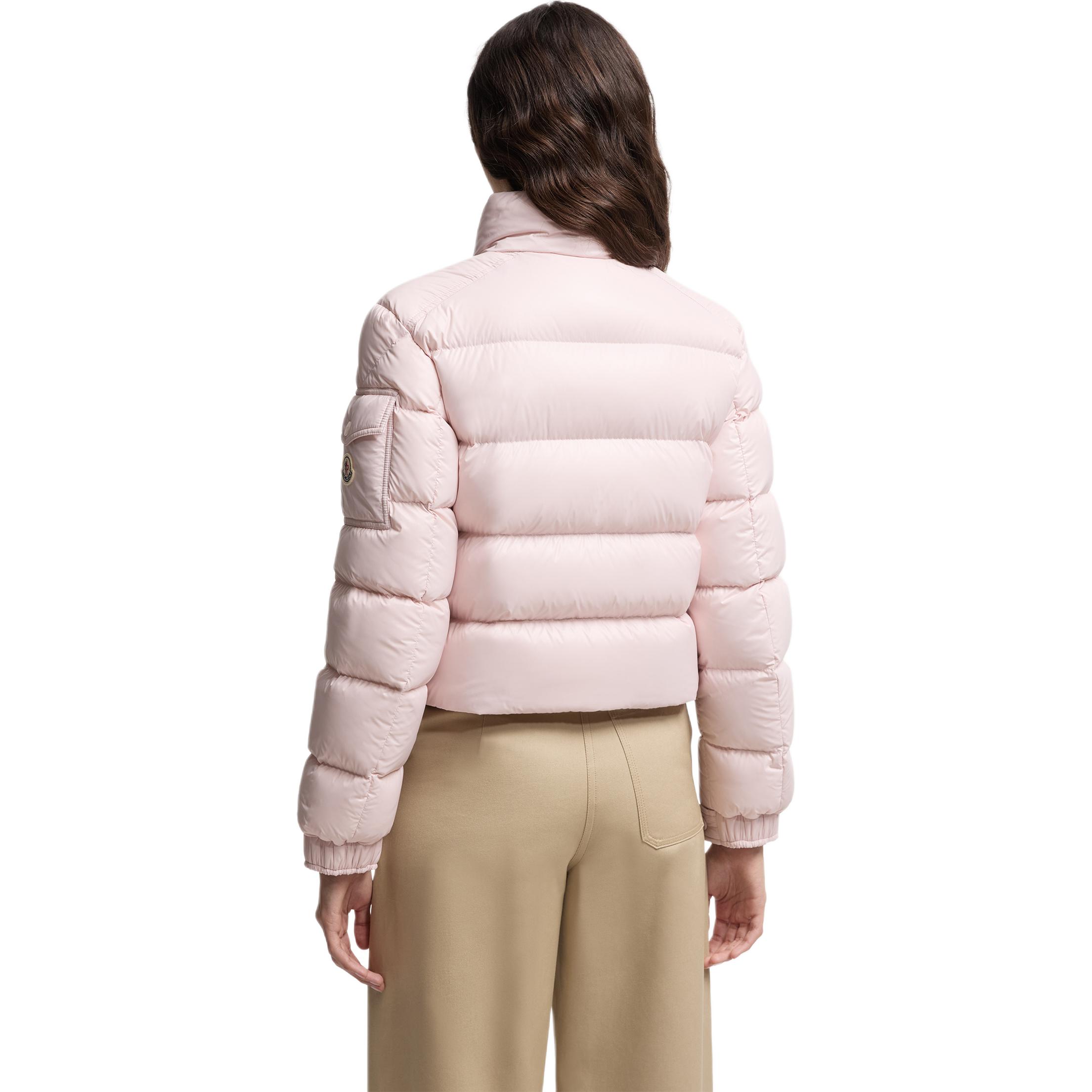 Moncler Куртка Петра с высоким воротником и стёганой отделкой, Light Pink — фото 4