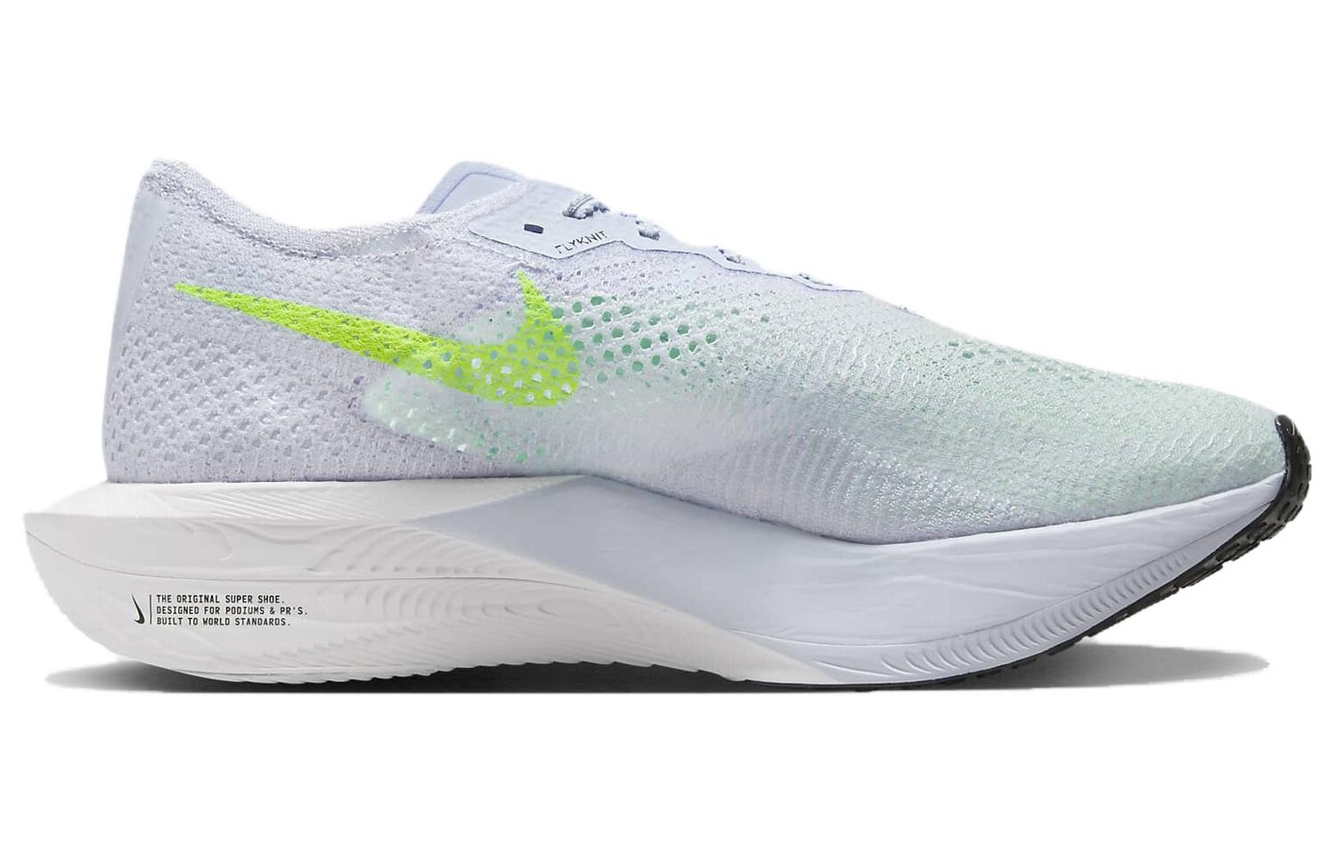 Кроссовки Nike ZoomX Vaporfly 3 Football Grey Racer Blue, белый/синий — фото 2