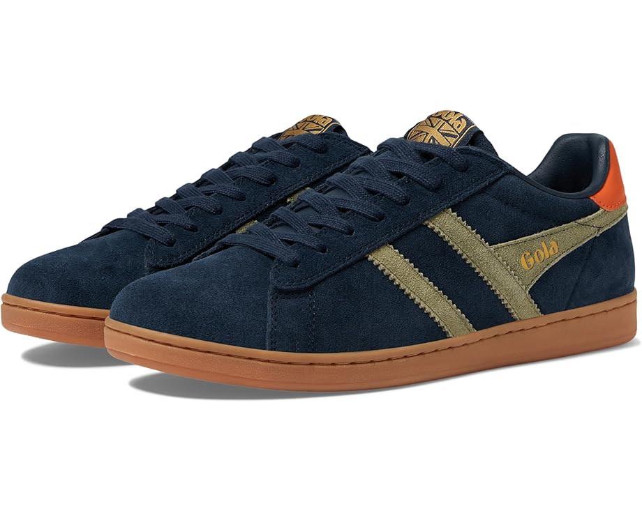 

Кроссовки Gola Equipe II Suede, цвет Navy/Light Khaki/Moody Orange