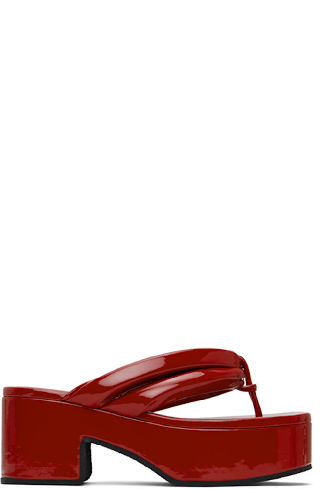 Красные босоножки на платформе Dries Van Noten