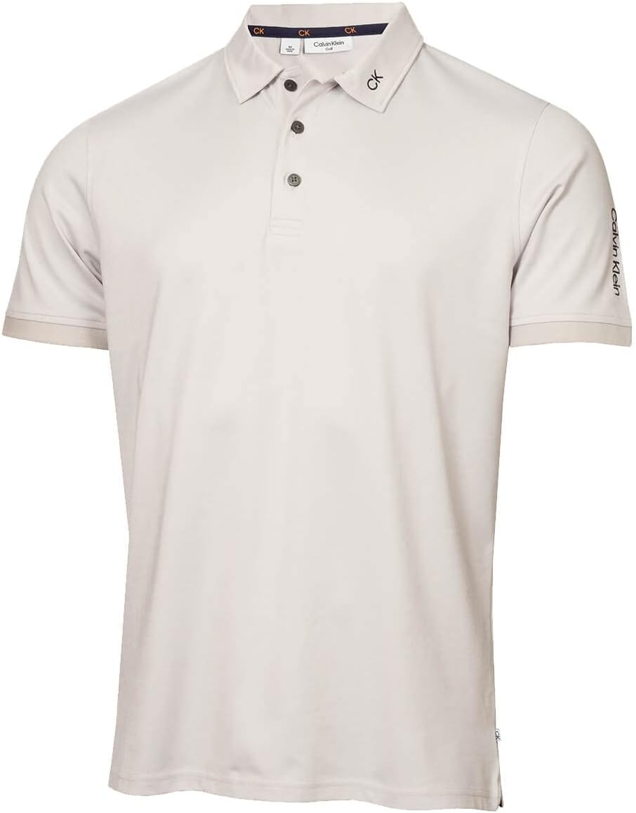 

Мужская рубашка-поло для гольфа Calvin Klein Concord из экологичного влагоотводящего материала, Pale Silver Marl, Серебристый, Мужская рубашка-поло для гольфа Calvin Klein Concord из экологичного влагоотводящего материала, Pale Silver Marl
