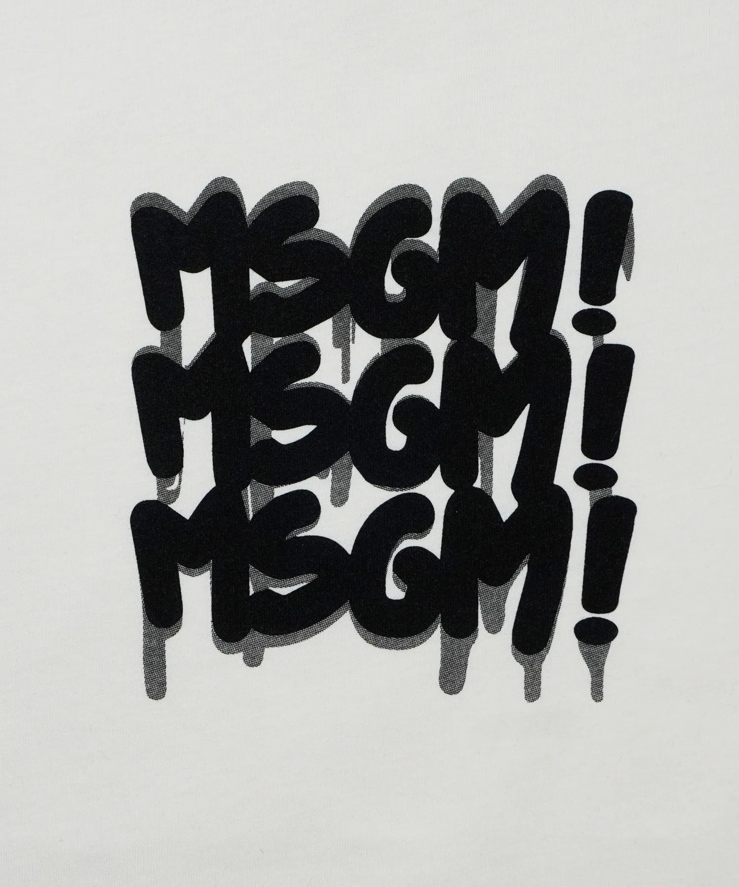 Детская футболка MSGM KIDS с логотипом спрей-краской чёрная — фото 3