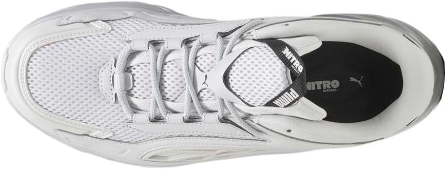 Мужские кроссовки PUMA Exotek Nitro с зеркальной отделкой и шнуровкой - серые — фото 4