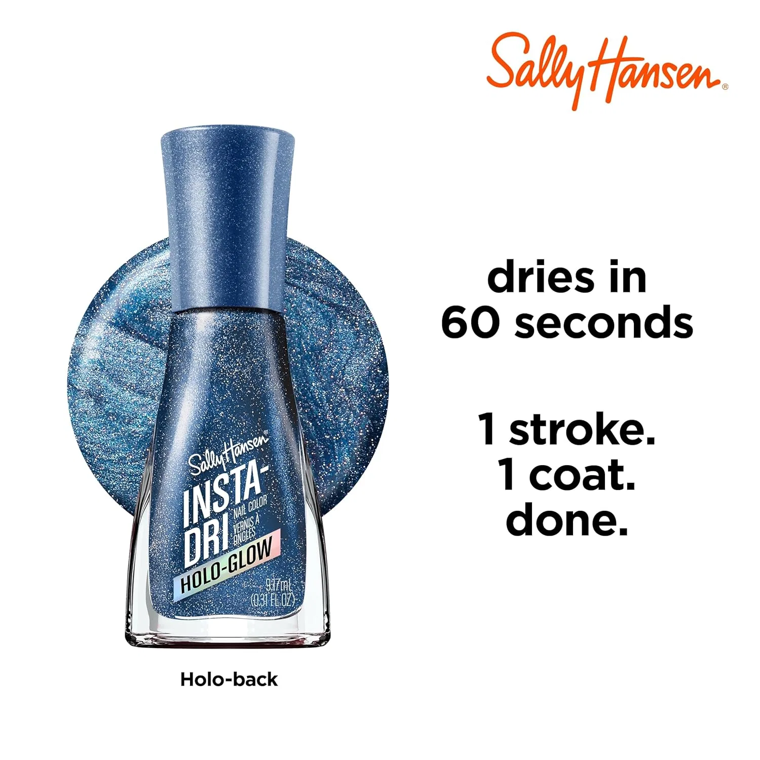 Лак для ногтей «Insta-Dri Holo-Glow Holo-Back» от Sally Hansen Sally Hansen — фото 4