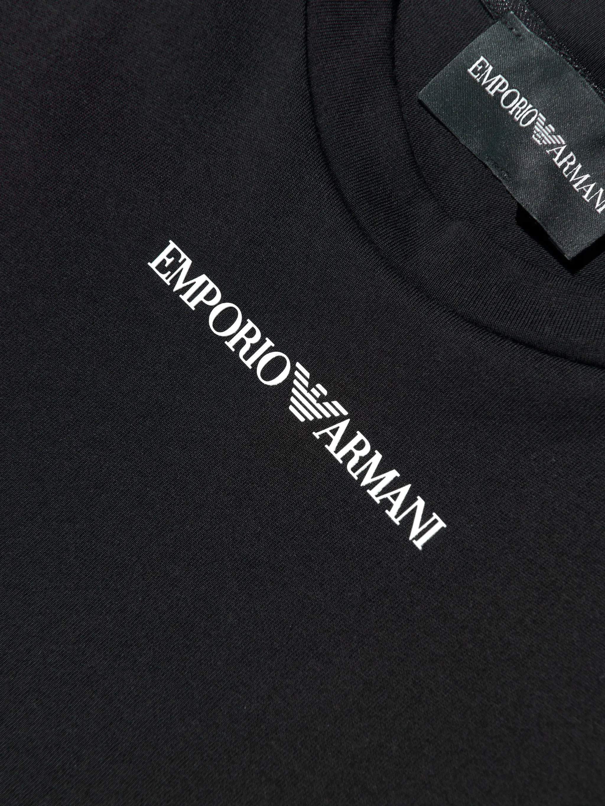 Футболка с логотипом Emporio Armani Kids, черный — фото 3
