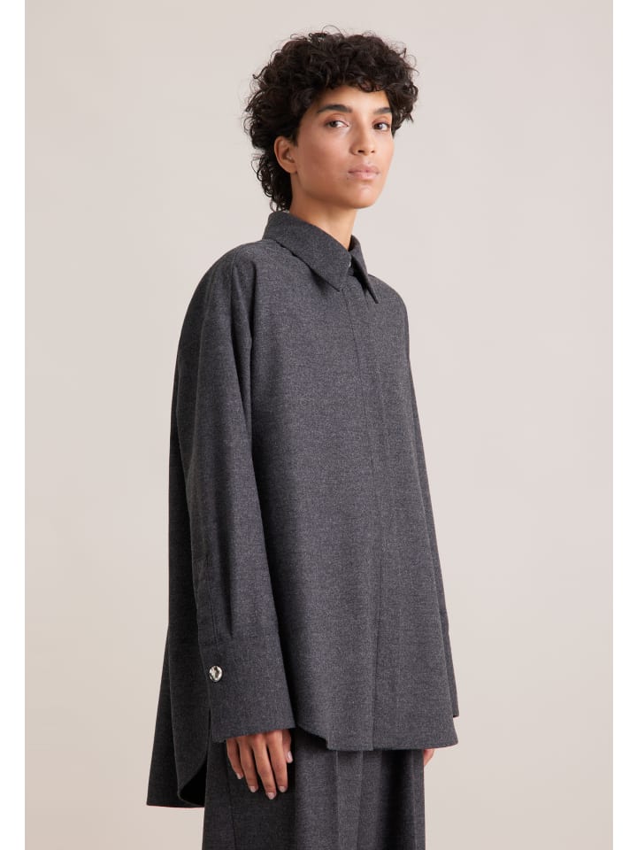 

Блузка свободного кроя серого цвета Seidensticker