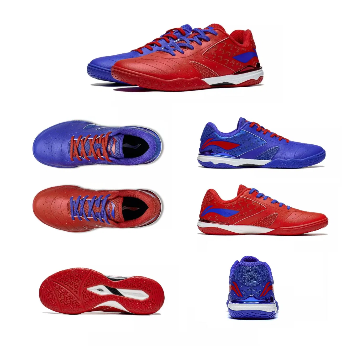 Кроссовки для настольного тенниса «Champion Professional» от Li-Ning, Red/Blue — фото 2